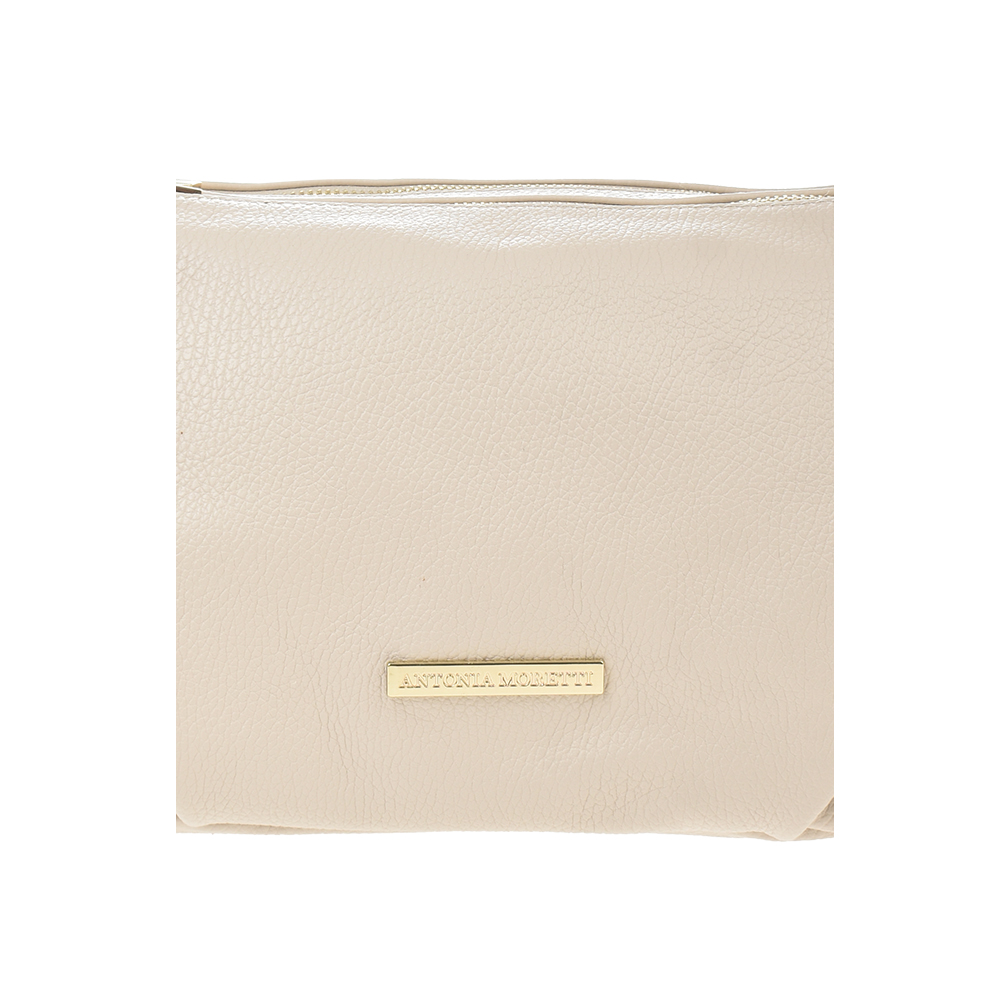 Geanta de mana din piele naturala Antonia Moretti AM1352, Bej, #5, Bagsy