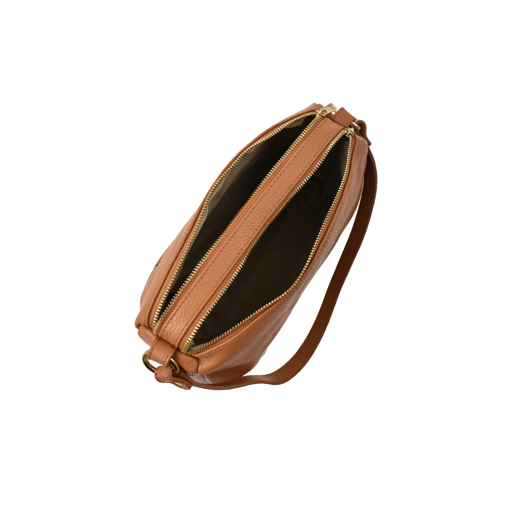 Geanta de mana din piele naturala Antonia Moretti AM1352, Cognac, #4, Bagsy