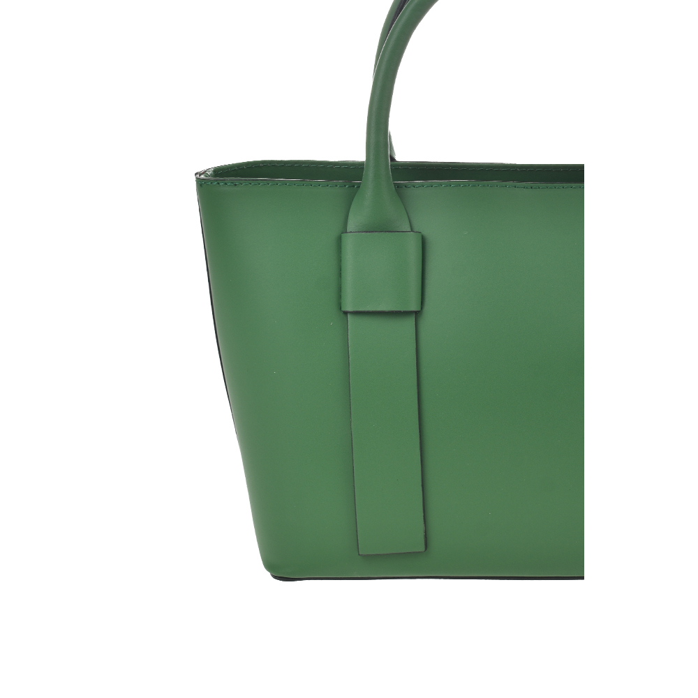 Geanta de mana din piele naturala Antonia Moretti AM1353, Verde, #5, Bagsy