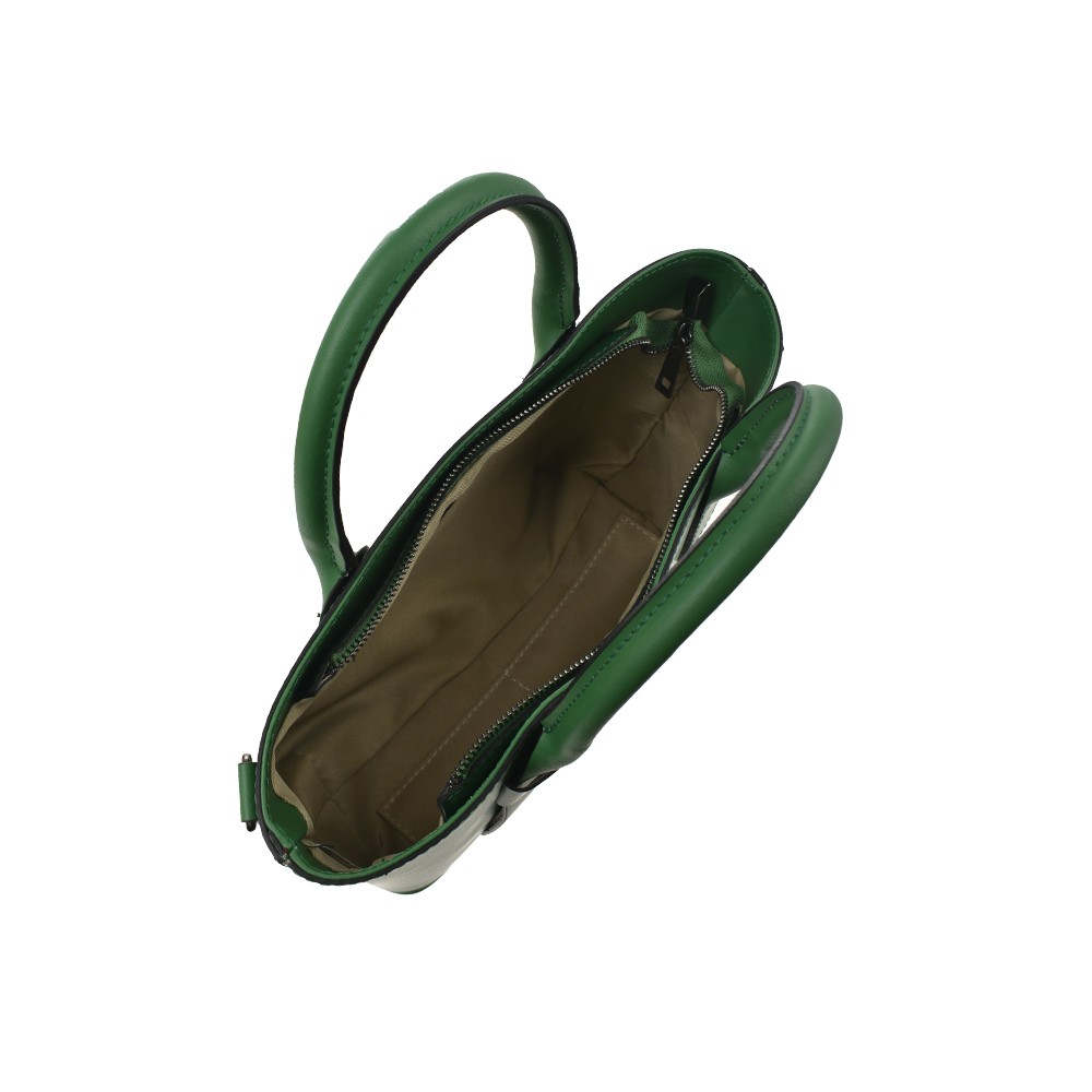 Geanta de mana din piele naturala Antonia Moretti AM1353, Verde, #4, Bagsy