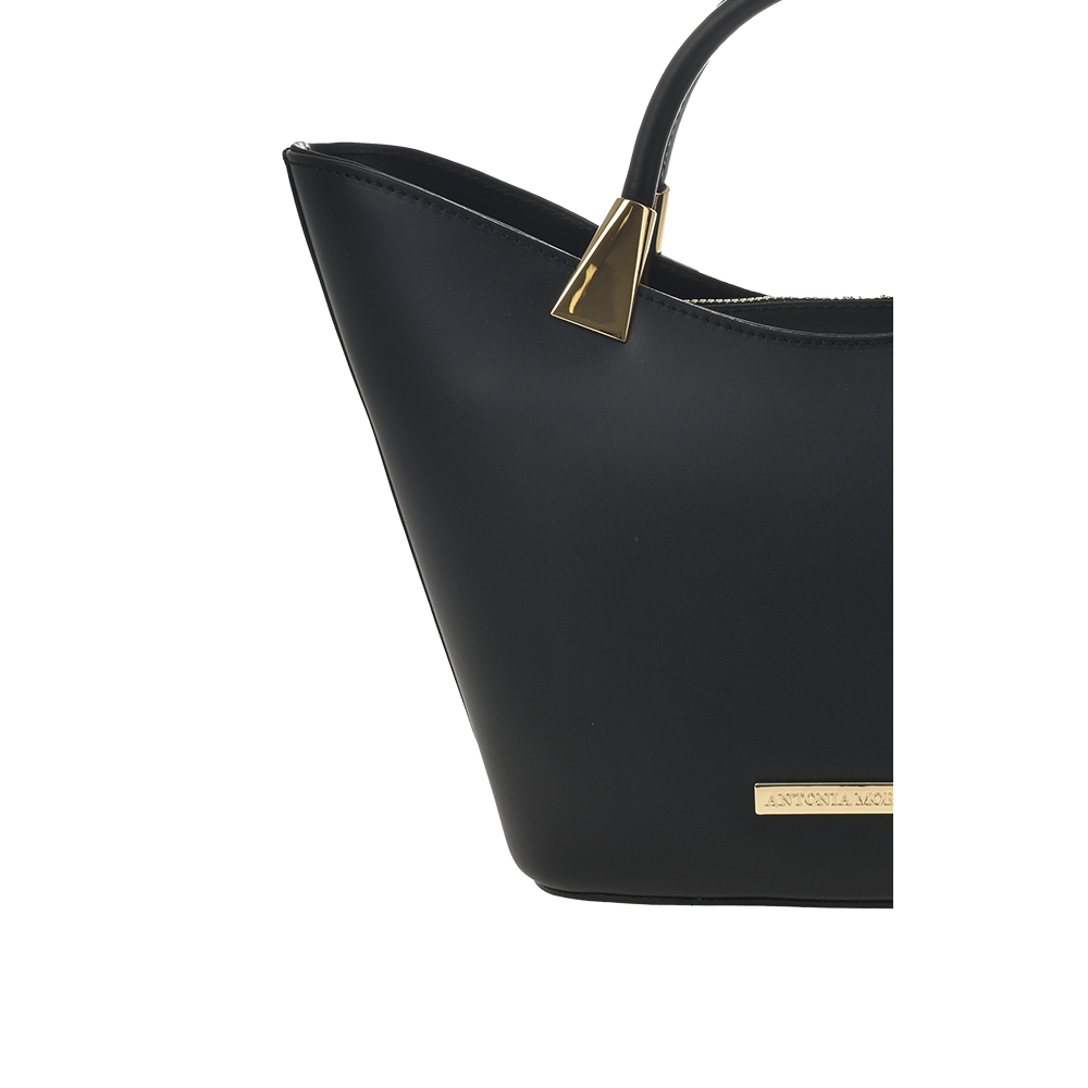 Geanta dama din piele naturala Antonia Moretti AM1356, Negru, #5, Bagsy