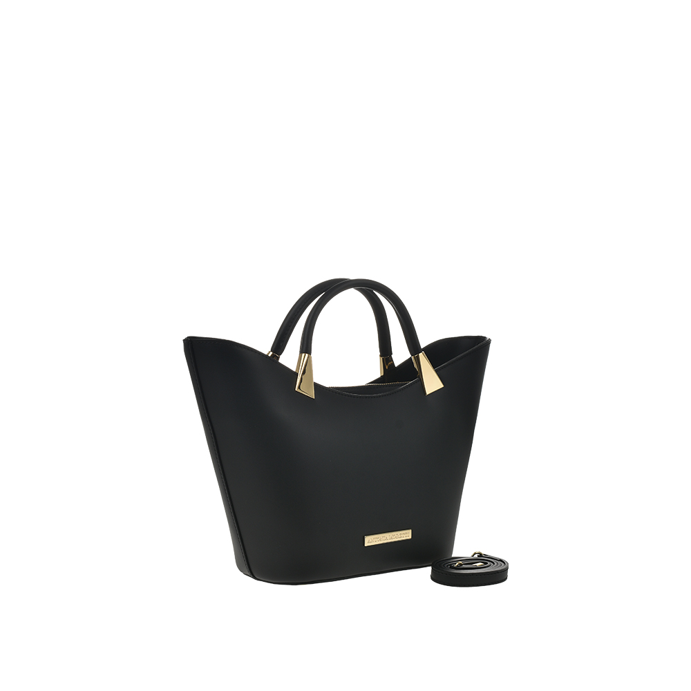 Geanta dama din piele naturala Antonia Moretti AM1356, Negru, #2, Bagsy