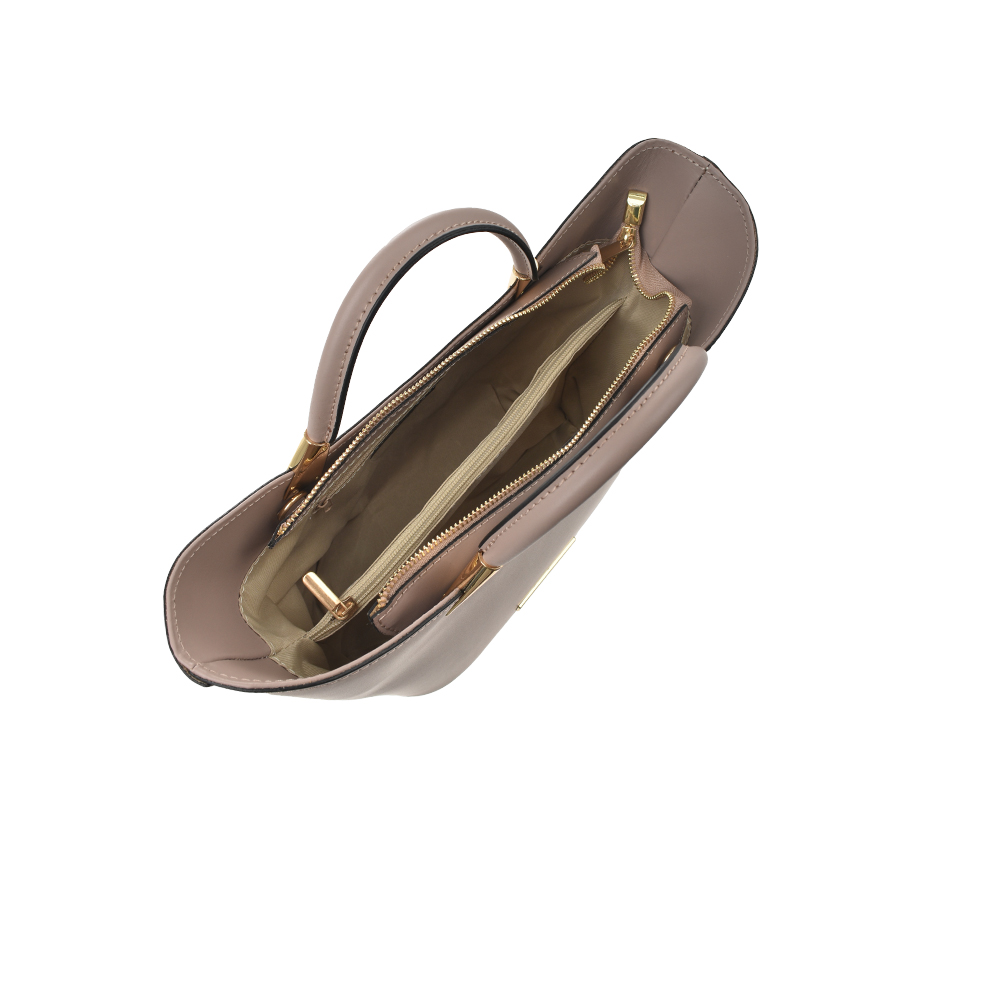 Geanta dama din piele naturala Antonia Moretti AM1356, Roz prafuit, #4, Bagsy