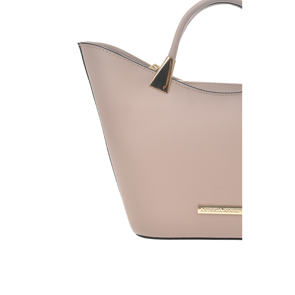 Geanta dama din piele naturala Antonia Moretti AM1356, Roz prafuit, #5, Bagsy