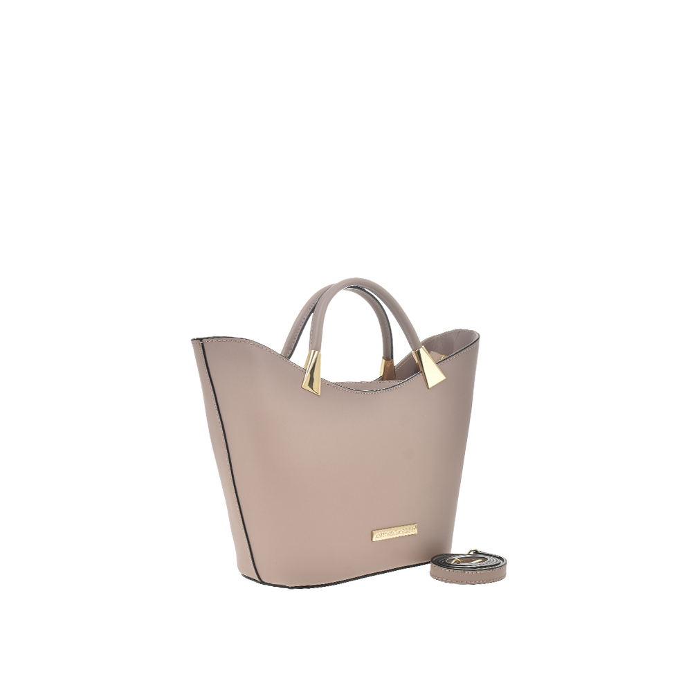 Geanta dama din piele naturala Antonia Moretti AM1356, Roz prafuit, #2, Bagsy