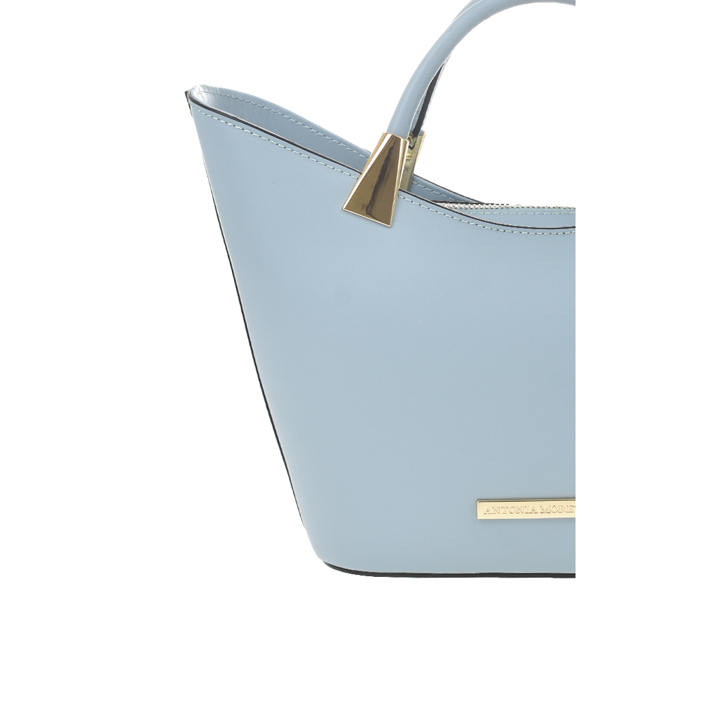 Geanta dama din piele naturala Antonia Moretti AM1356, Bleu, #5, Bagsy