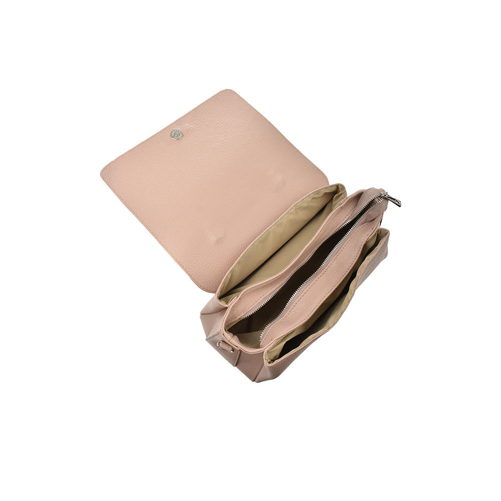 Geanta de mana din piele naturala Antonia Moretti AM1357, Roz prafuit, #4, Bagsy