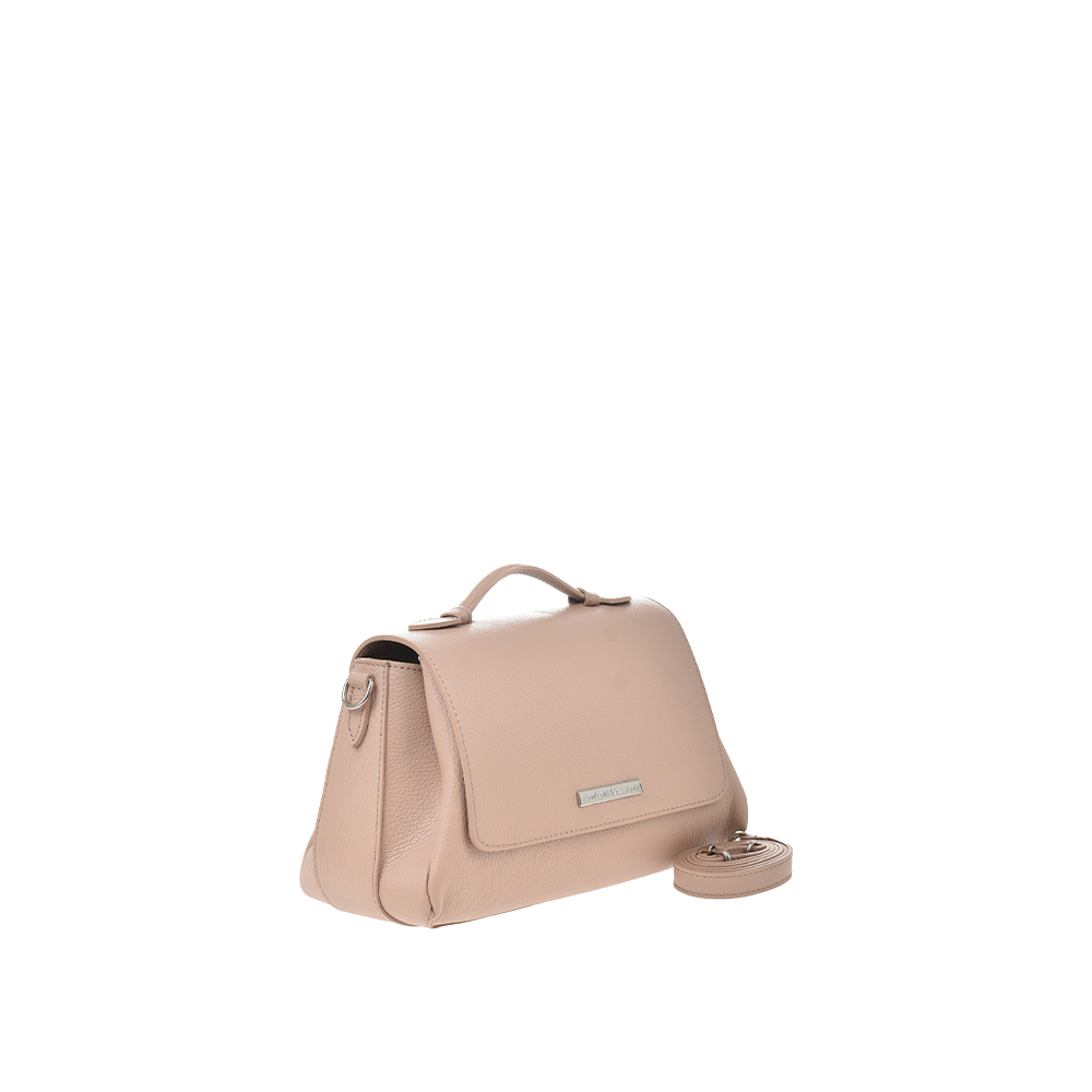 Geanta de mana din piele naturala Antonia Moretti AM1357, Roz prafuit, #2, Bagsy