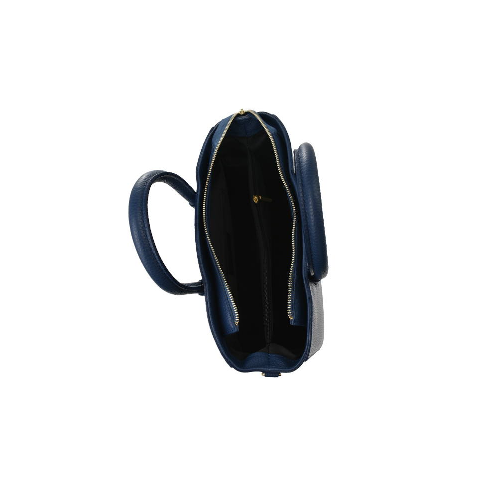 Geanta de mana din piele naturala Antonia Moretti AM1358, Albastru, #4, Bagsy