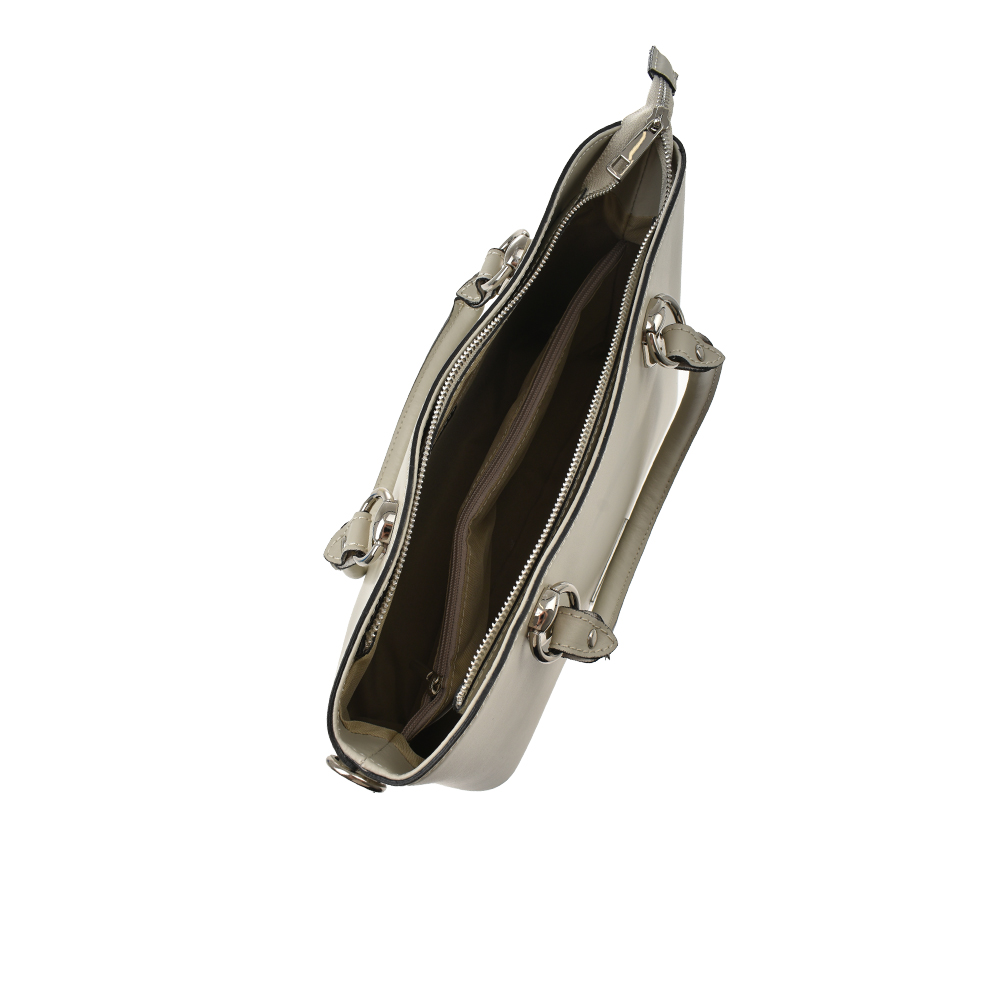 Geanta de mana din piele naturala Antonia Moretti AM1359, Bej, #4, Bagsy