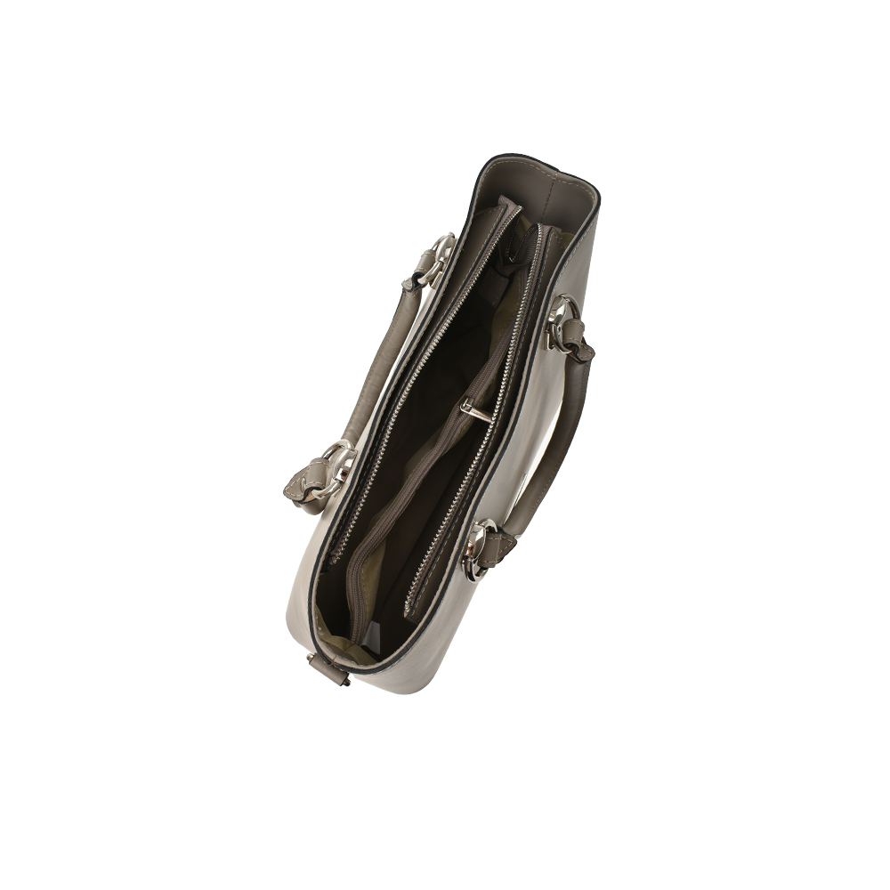 Geanta de mana din piele naturala Antonia Moretti AM1359, Grej, #4, Bagsy