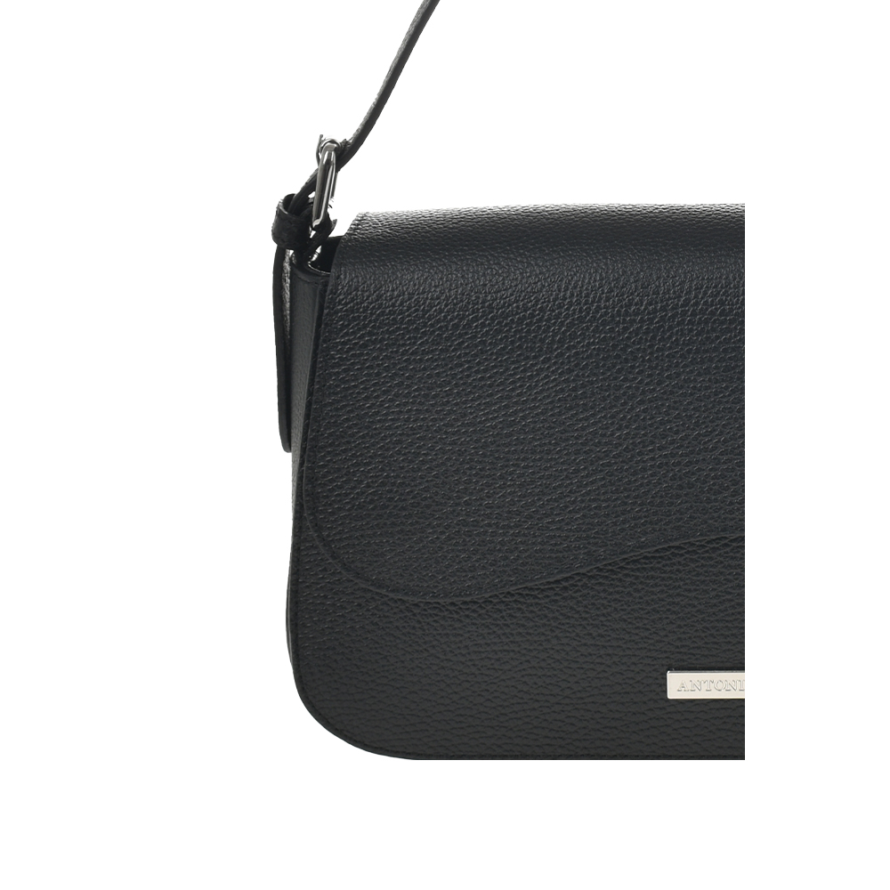 Geanta de mana din piele naturala Antonia Moretti AM1360, Negru, #5, Bagsy