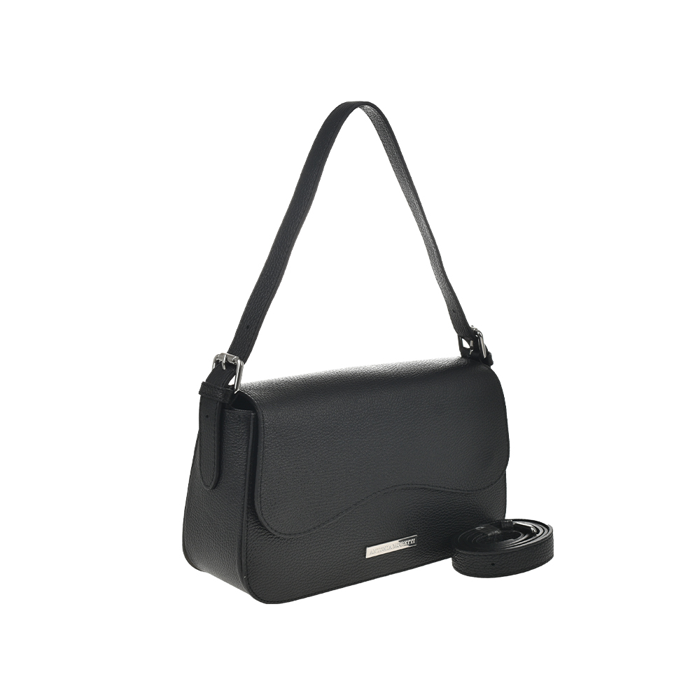 Geanta de mana din piele naturala Antonia Moretti AM1360, Negru, #2, Bagsy