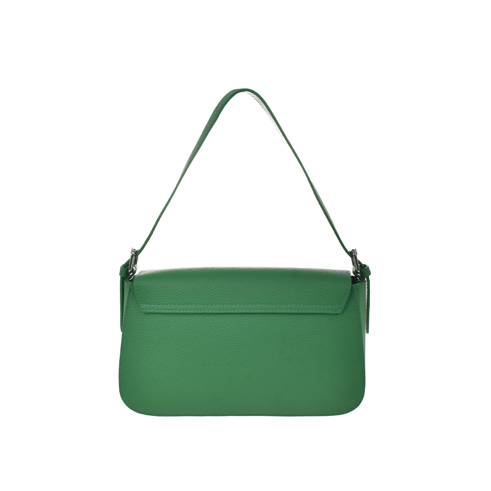 Geanta de mana din piele naturala Antonia Moretti AM1360, Verde, #3, Bagsy