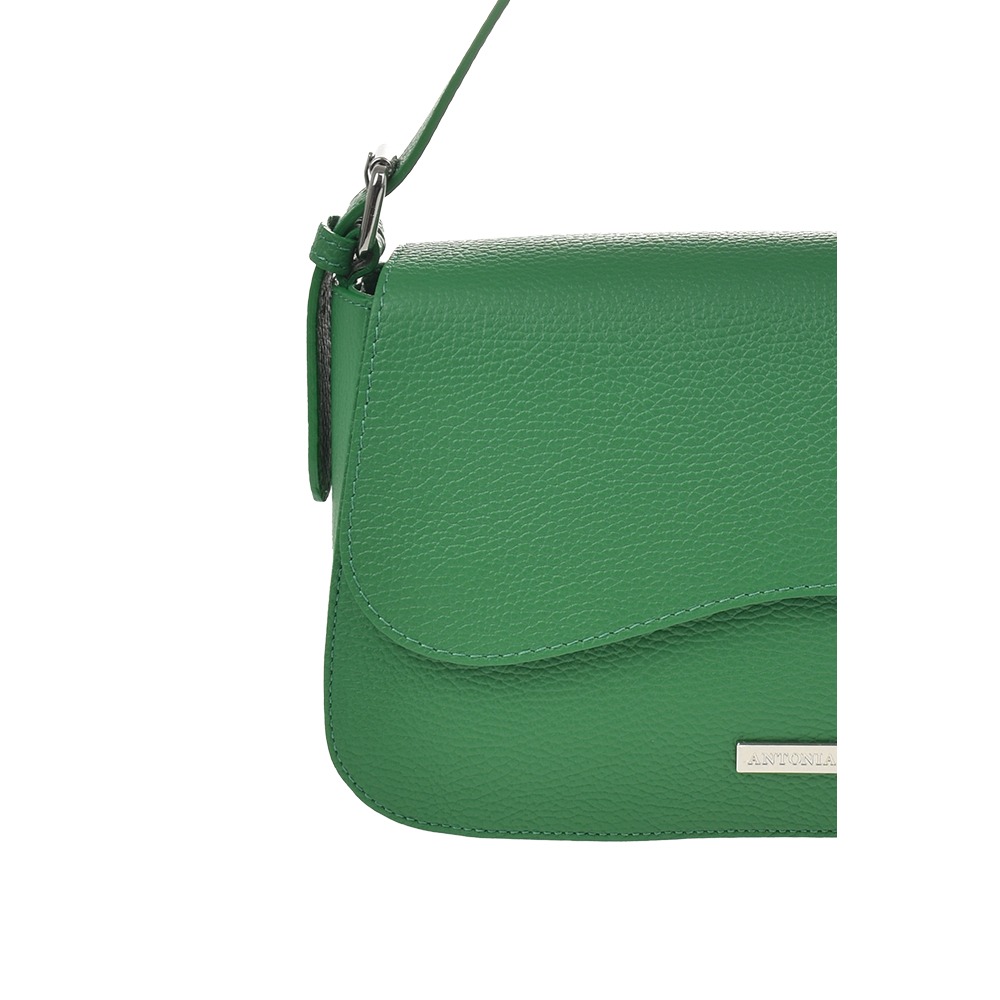 Geanta de mana din piele naturala Antonia Moretti AM1360, Verde, #5, Bagsy