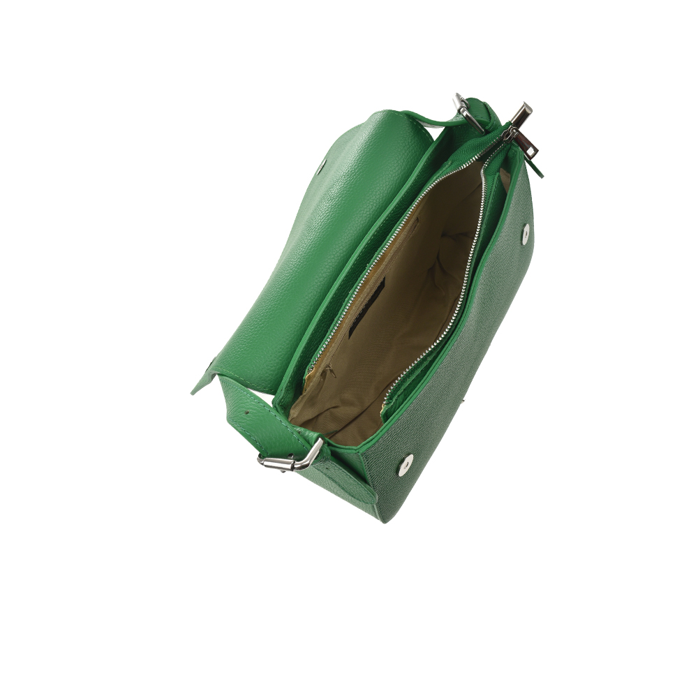 Geanta de mana din piele naturala Antonia Moretti AM1360, Verde, #4, Bagsy