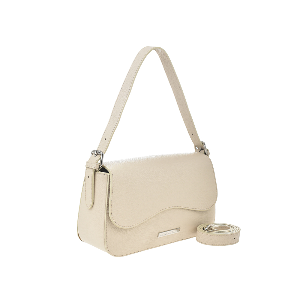 Geanta de mana din piele naturala Antonia Moretti AM1360, Bej, #2, Bagsy