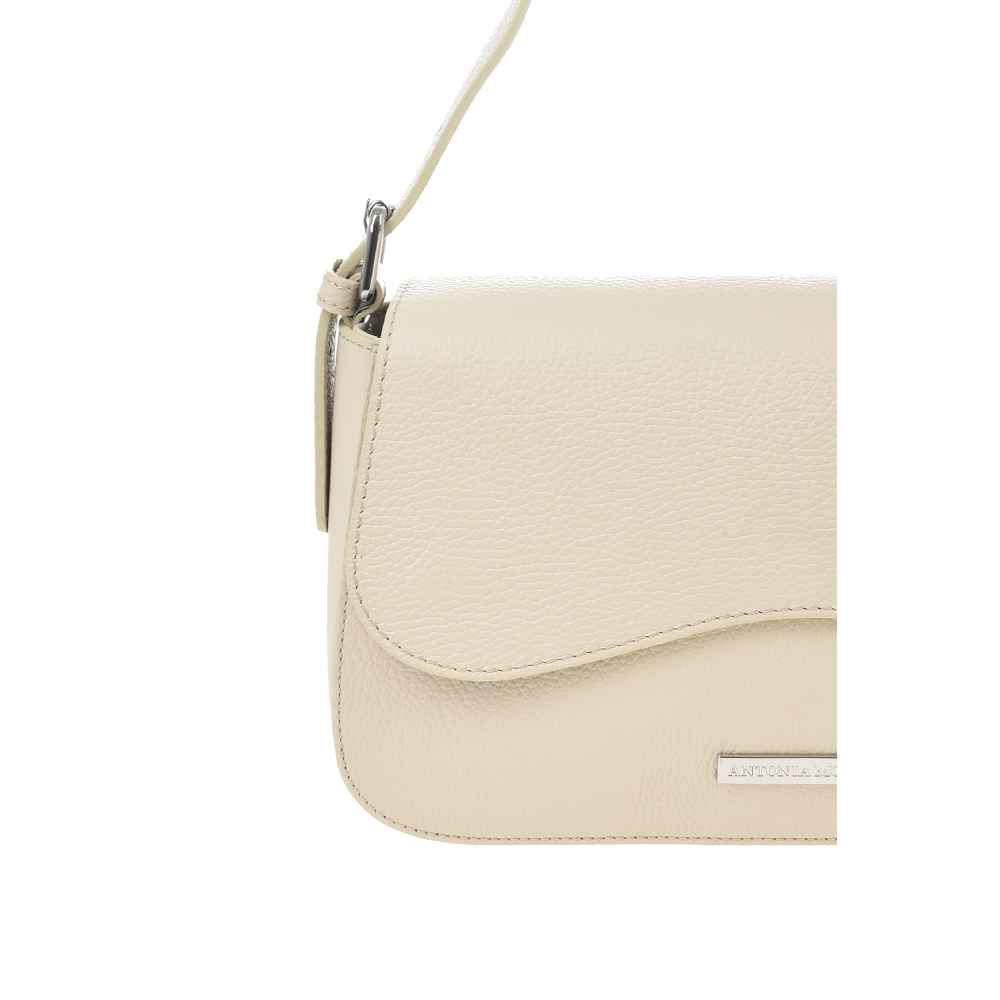 Geanta de mana din piele naturala Antonia Moretti AM1360, Bej, #5, Bagsy