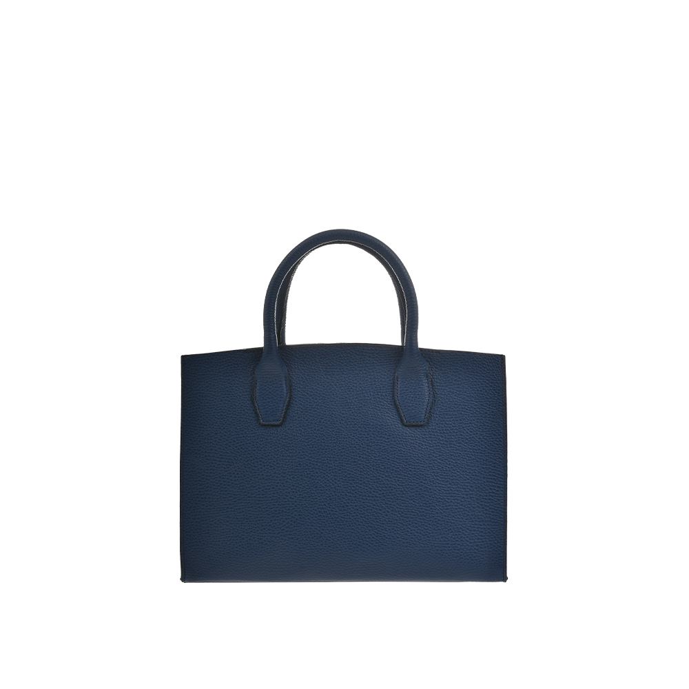 Geanta de mana din piele naturala Antonia Moretti AM1361, Albastru, #3, Bagsy