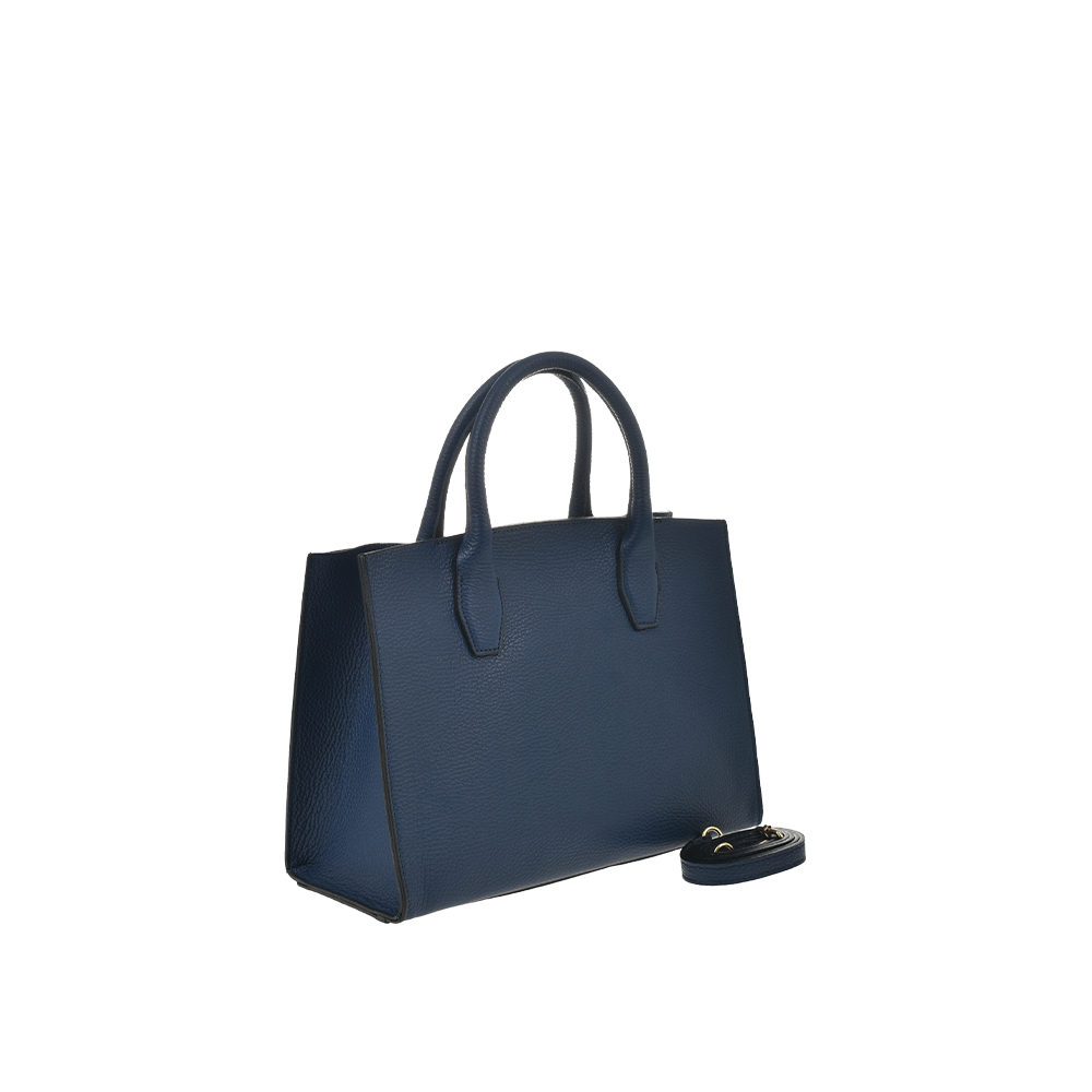 Geanta de mana din piele naturala Antonia Moretti AM1361, Albastru, #2, Bagsy