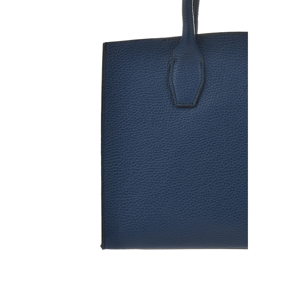 Geanta de mana din piele naturala Antonia Moretti AM1361, Albastru, #5, Bagsy