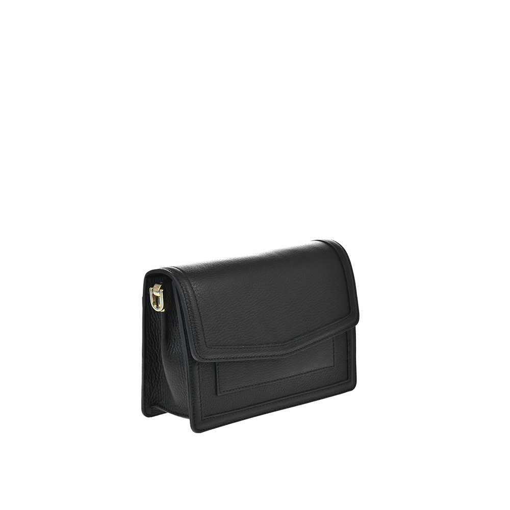 Geanta de umar din piele naturala Antonia Moretti AM1363, Negru, #2, Bagsy