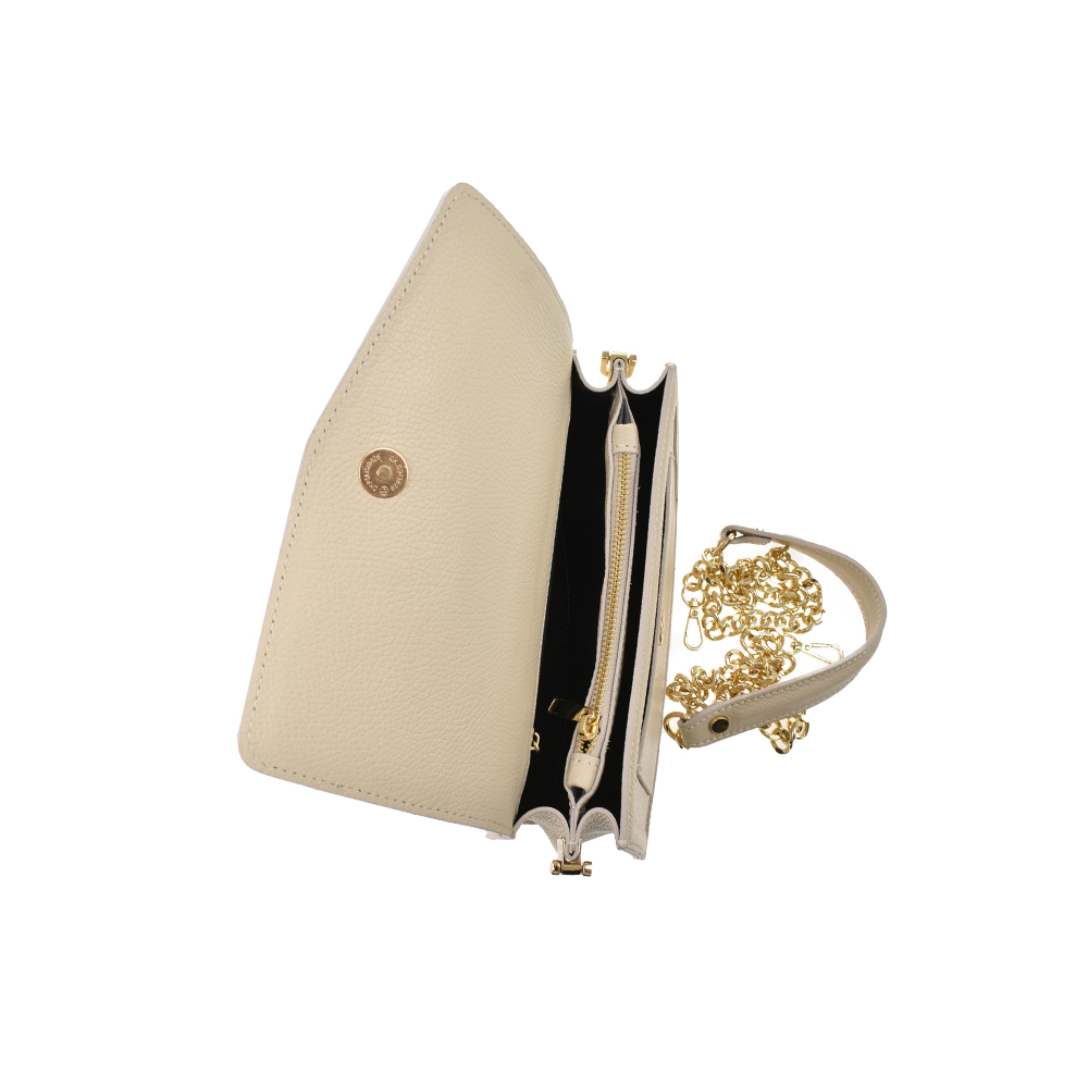 Geanta de umar din piele naturala Antonia Moretti AM1363, Bej, #4, Bagsy