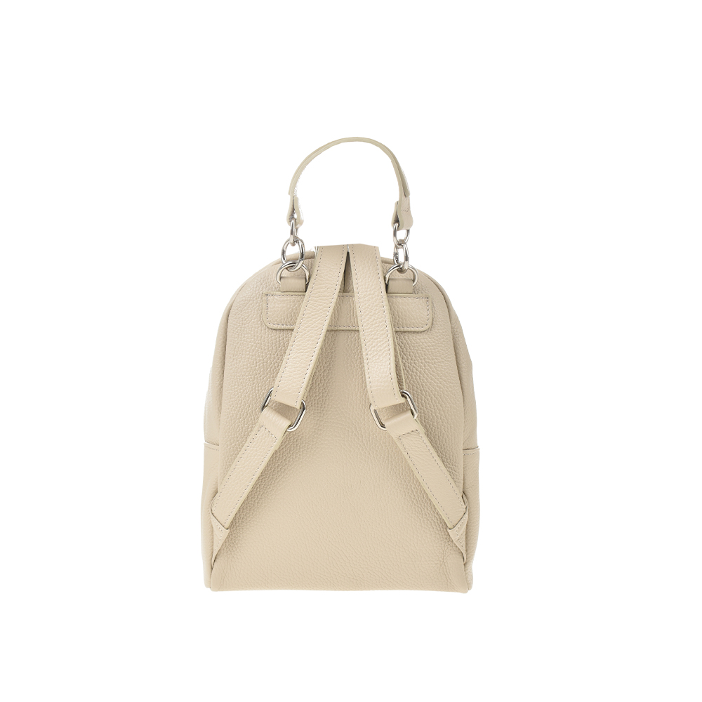 Rucsac dama din piele naturala Antonia Moretti AM1365, Bej, #3, Bagsy