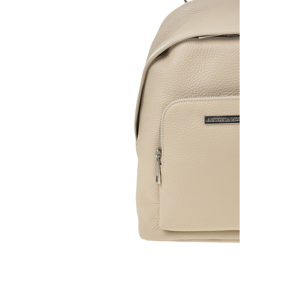 Rucsac dama din piele naturala Antonia Moretti AM1365, Bej, #5, Bagsy