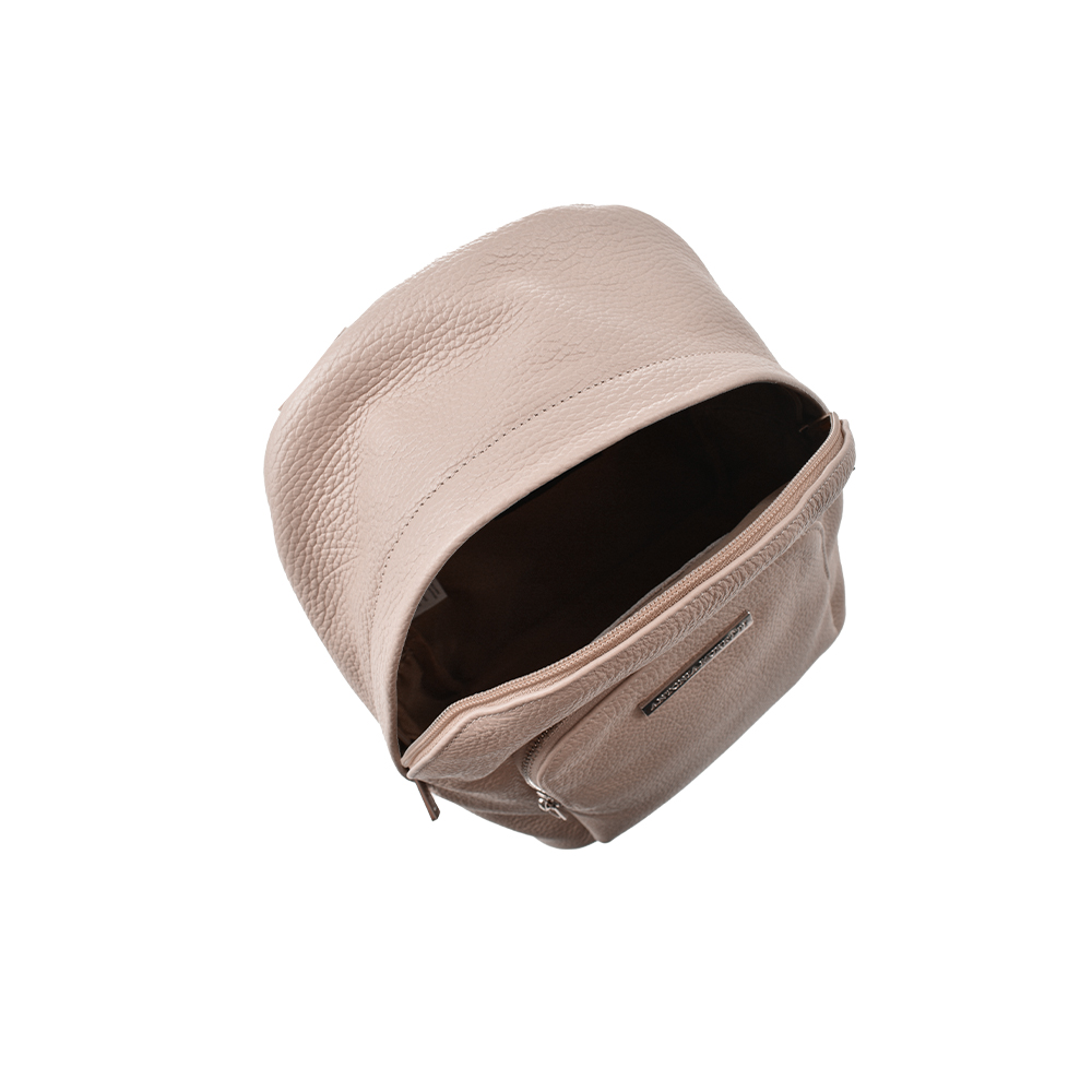 Rucsac dama din piele naturala Antonia Moretti AM1365, Roz prafuit, #4, Bagsy