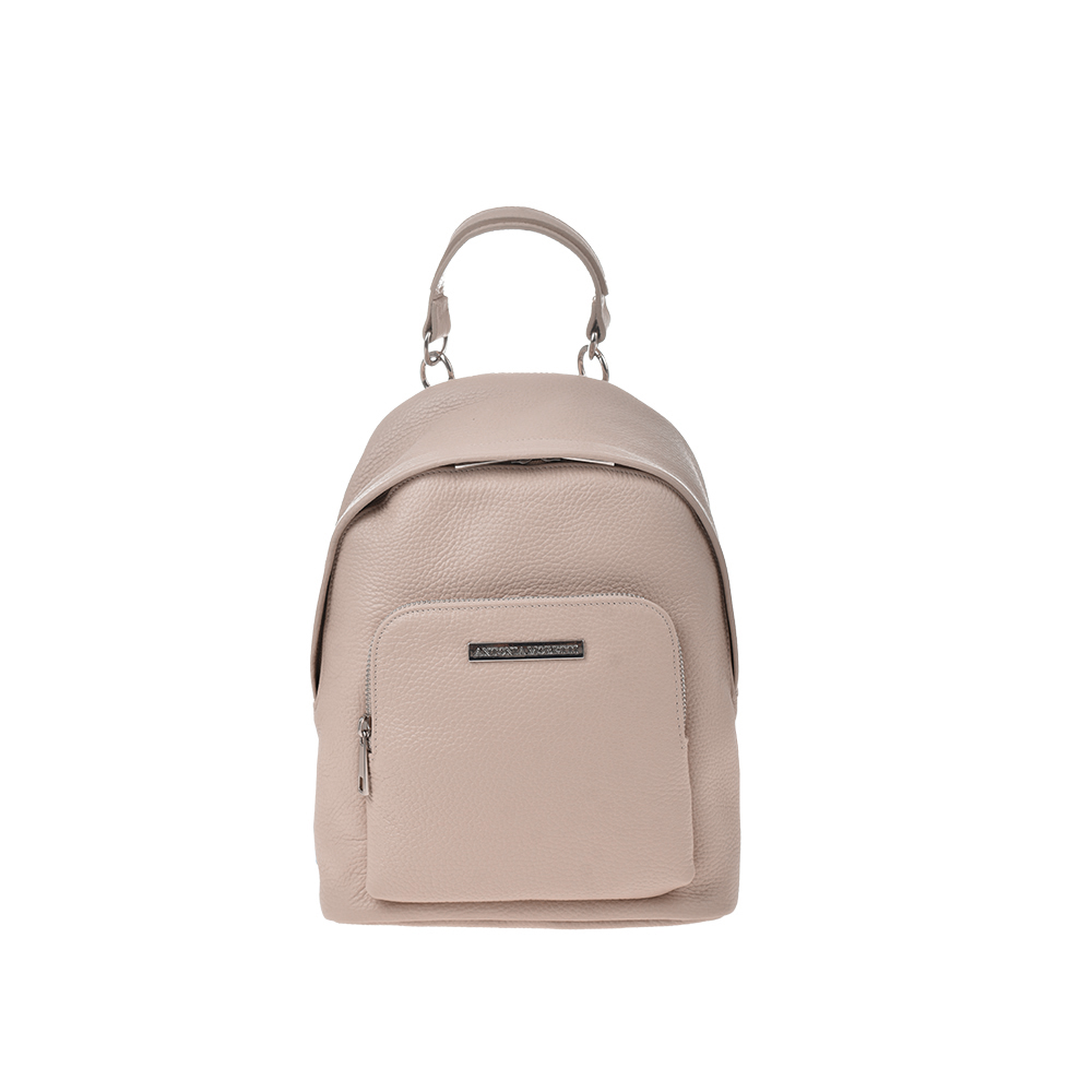 Rucsac dama din piele naturala Antonia Moretti AM1365, Roz prafuit, #1, Bagsy