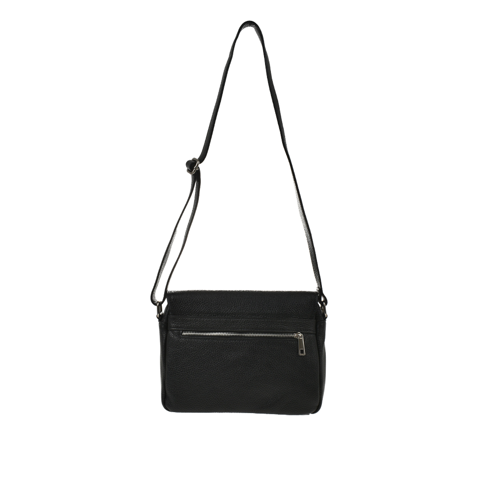 Geanta de umar din piele naturala Antonia Moretti AM1366, Negru, #3, Bagsy