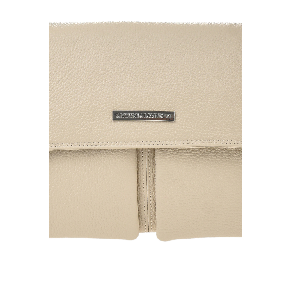 Geanta de umar din piele naturala Antonia Moretti AM1366, Bej, #5, Bagsy