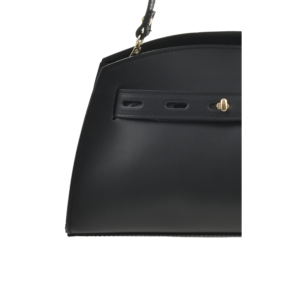 Geanta de mana din piele naturala Antonia Moretti AM1367, Negru, #5, Bagsy