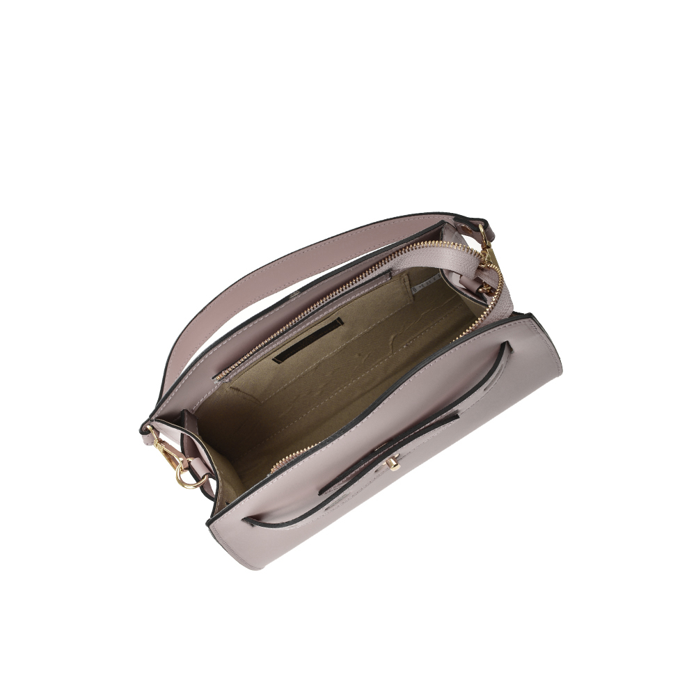 Geanta de mana din piele naturala Antonia Moretti AM1367, Roz prafuit, #4, Bagsy