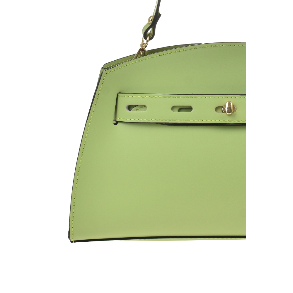 Geanta de mana din piele naturala Antonia Moretti AM1367, Verde deschis, #5, Bagsy