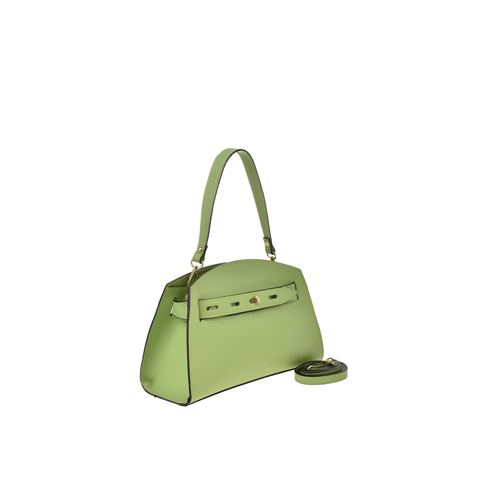 Geanta de mana din piele naturala Antonia Moretti AM1367, Verde deschis, #2, Bagsy