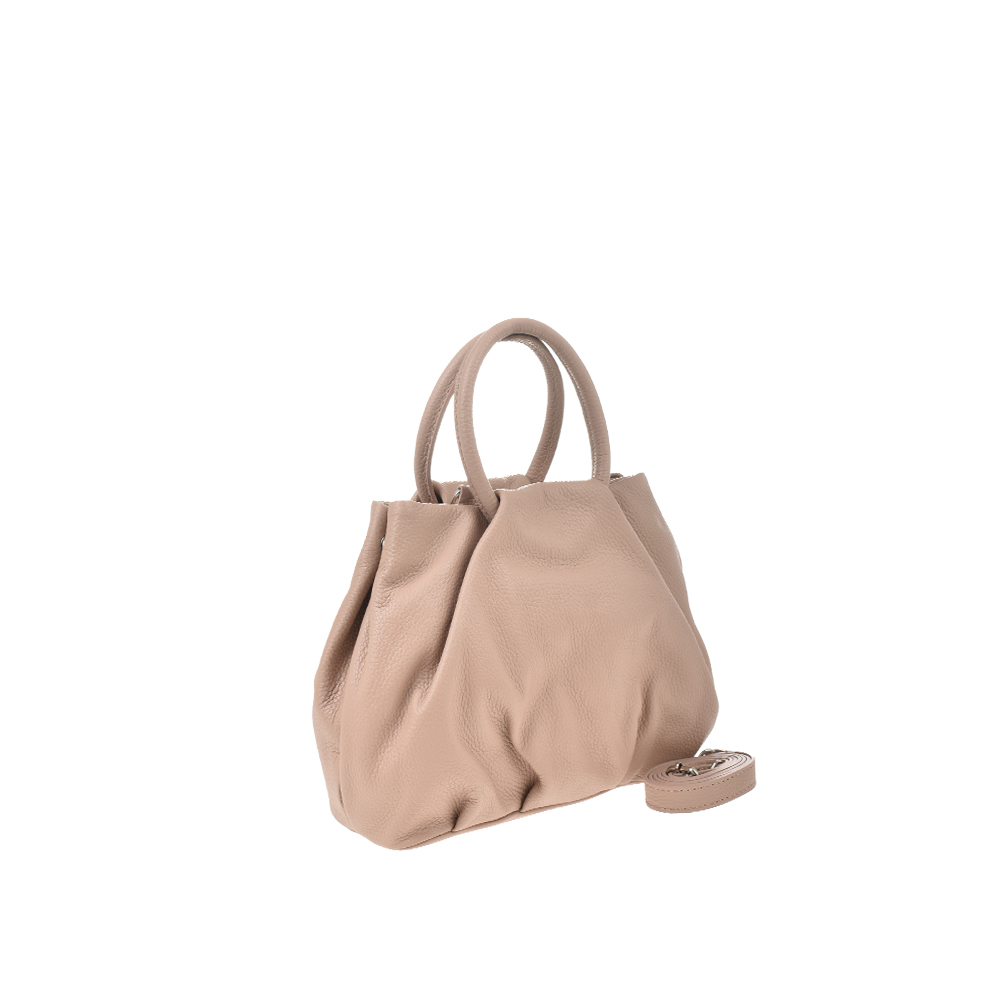 Geanta de mana din piele naturala Antonia Moretti AM1370, Roz prafuit, #2, Bagsy