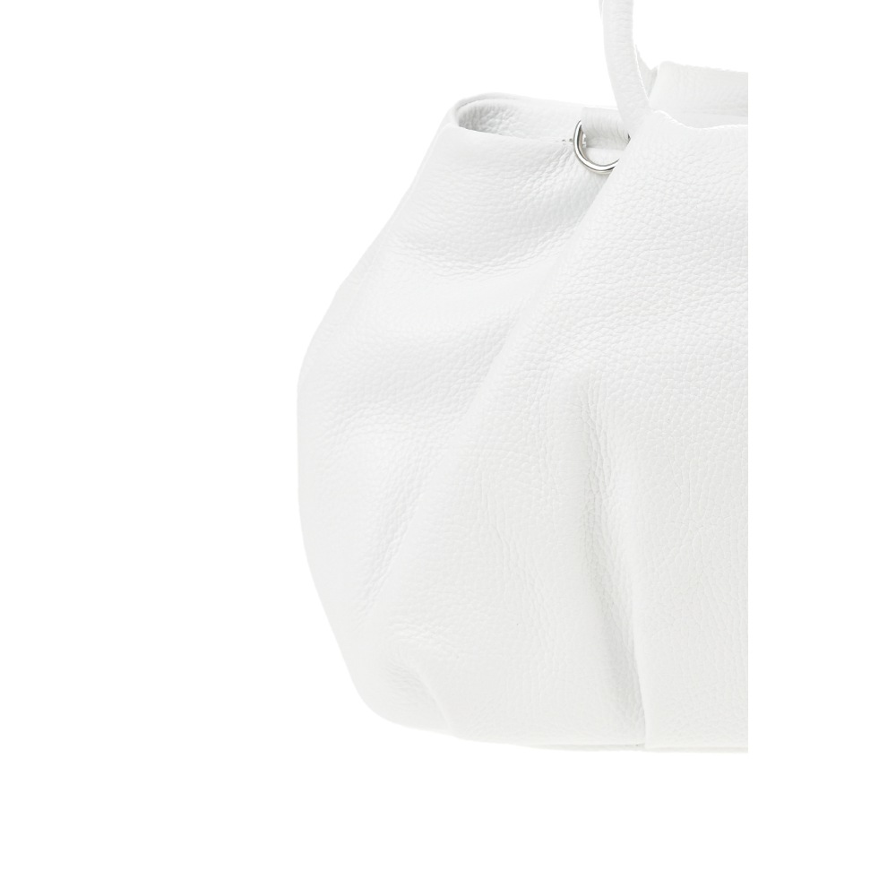 Geanta de mana din piele naturala Antonia Moretti AM1370, Alb, #5, Bagsy