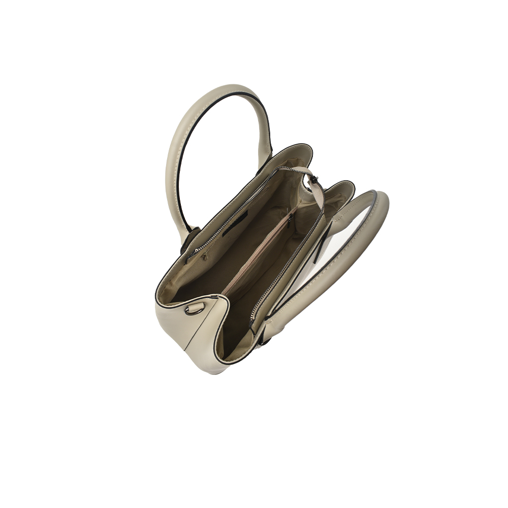 Geanta de mana din piele naturala Antonia Moretti AM1371, Bej, #4, Bagsy