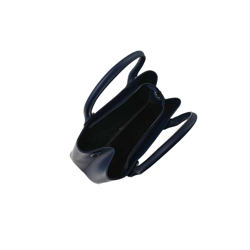 Geanta de mana din piele naturala Antonia Moretti AM1371, Albastru, #4, Bagsy