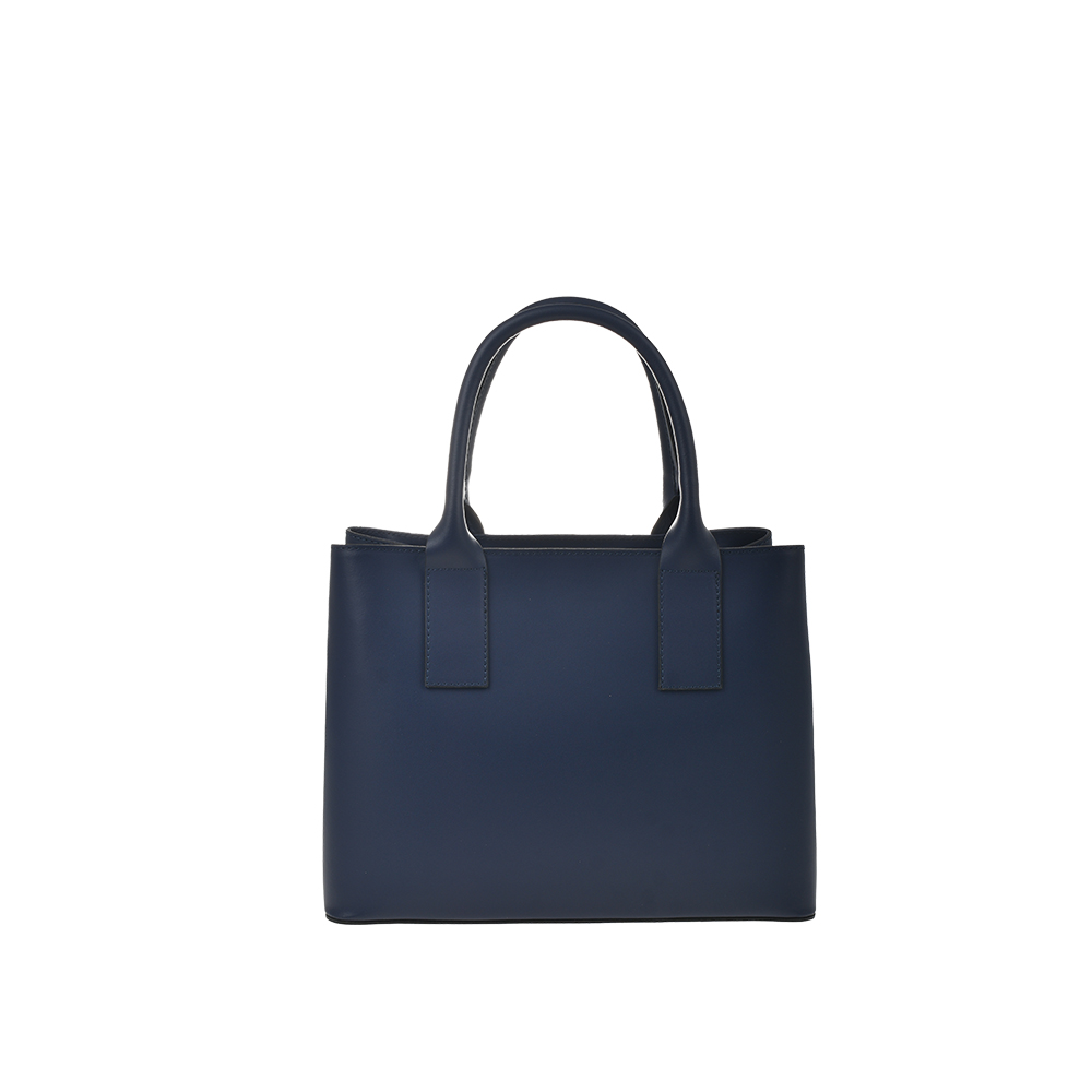 Geanta de mana din piele naturala Antonia Moretti AM1371, Albastru, #3, Bagsy