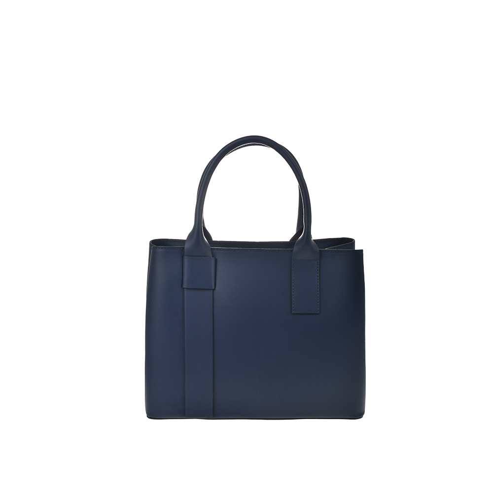 Geanta de mana din piele naturala Antonia Moretti AM1371, Albastru, #1, Bagsy