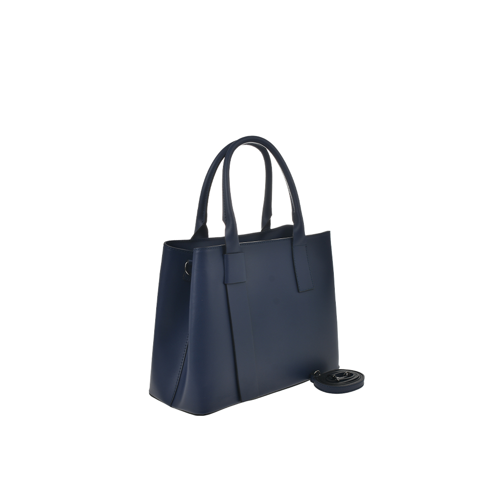 Geanta de mana din piele naturala Antonia Moretti AM1371, Albastru, #2, Bagsy