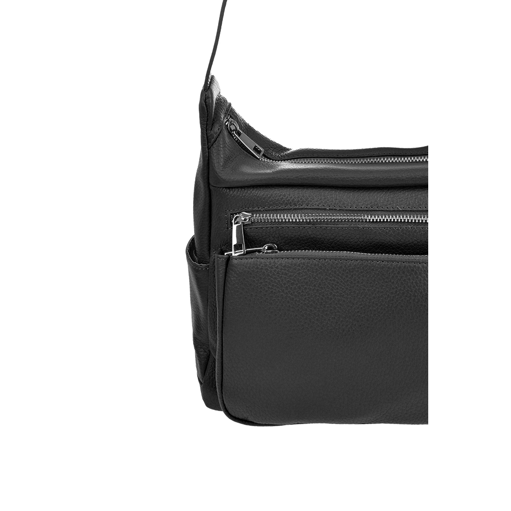 Geanta de umar din piele naturala Chiara Canotti CC1379, Negru, #5, Bagsy