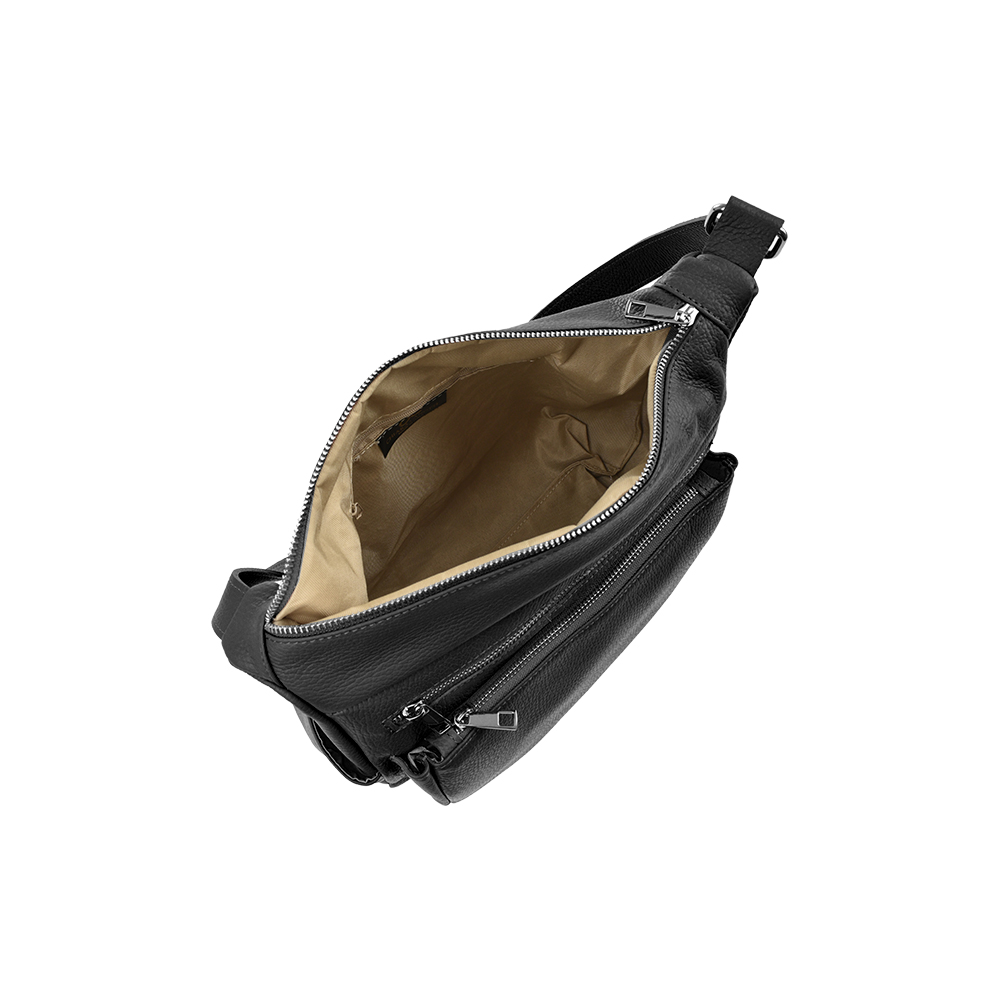 Geanta de umar din piele naturala Chiara Canotti CC1379, Negru, #4, Bagsy