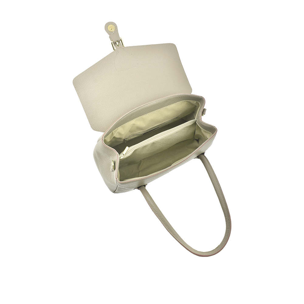 Geanta de mana din piele naturala Chiara Canotti CC1380, Bej, #4, Bagsy