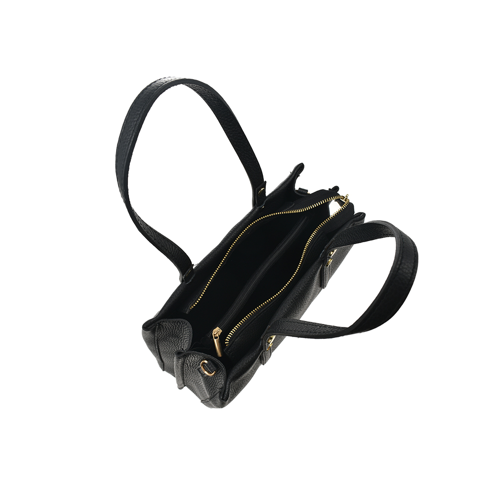 Geanta de mana din piele naturala Chiara Canotti CC1382, Negru, #4, Bagsy