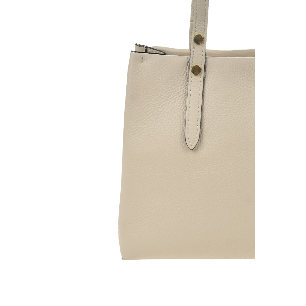 Geanta de mana din piele naturala Chiara Canotti CC1382, Bej, #5, Bagsy