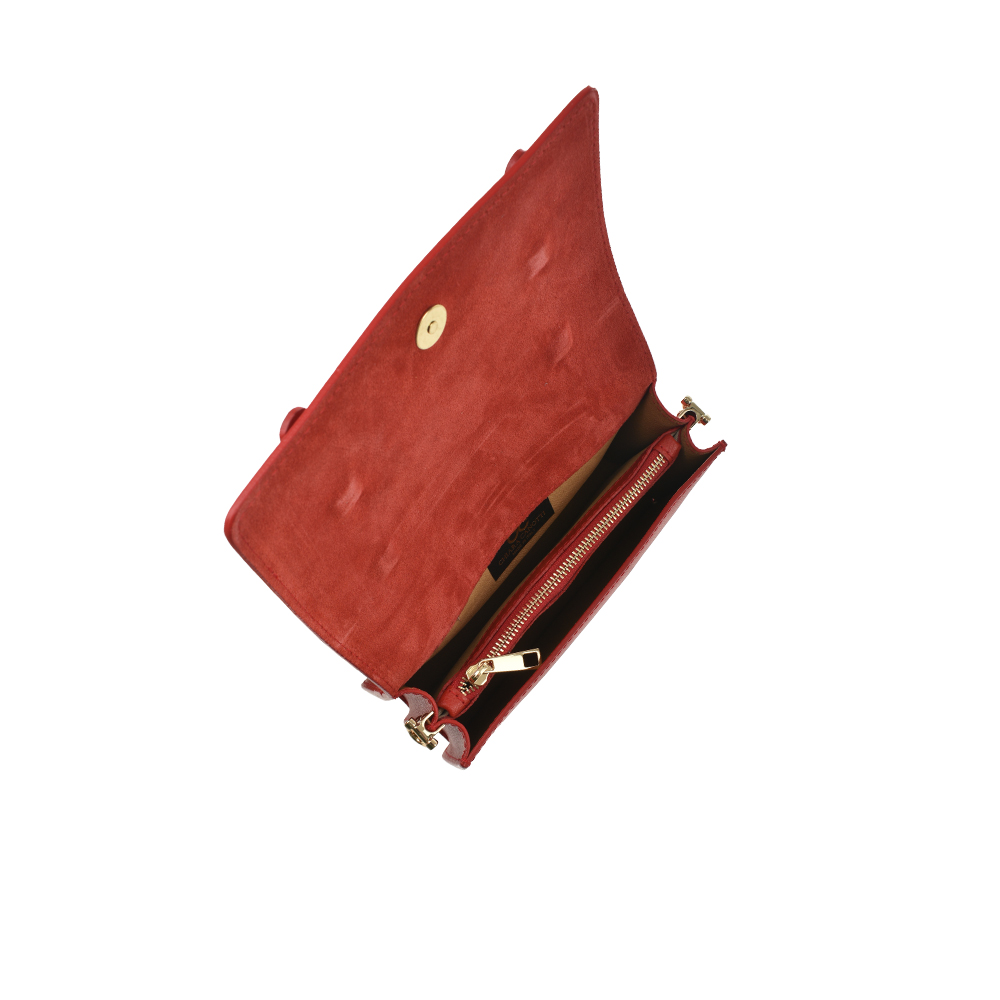 Geanta de mana din piele naturala Chiara Canotti CC1383, Rosu, Nr. 4, Bagsy